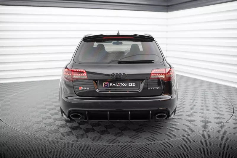 Maxton Design Diffusor Flaps für Audi RS6 Avant C6 Hochglanz schwarz – Ansicht 3