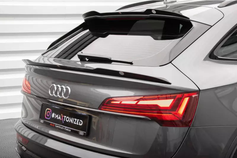 Maxton Design Heckspoiler Lippe für Audi SQ5 Sportback Mk2 Facelift Hochglanz schwarz – Ansicht 3