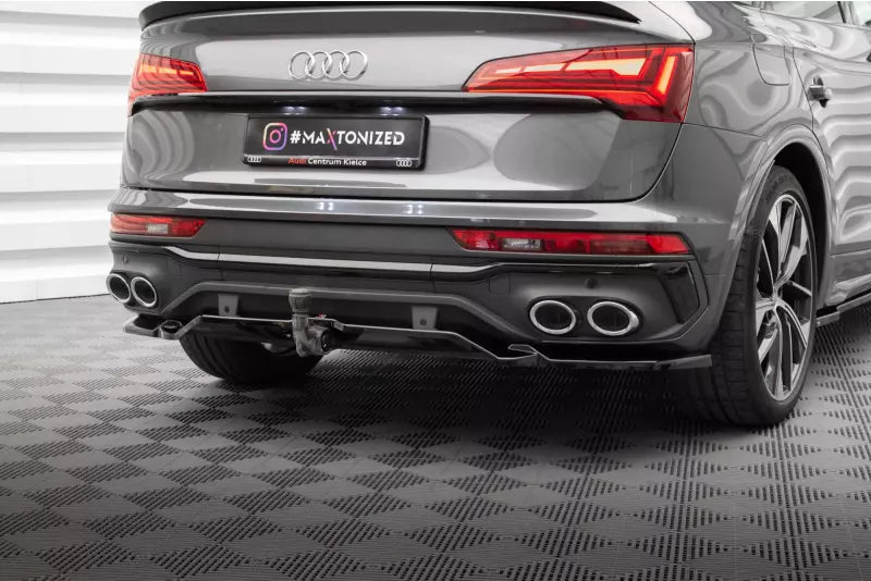 Maxton Design Heckdiffusor DTM Look fürAudi SQ5 Sportback Mk2 Facelift Hochglanz schwarz – Ansicht 1