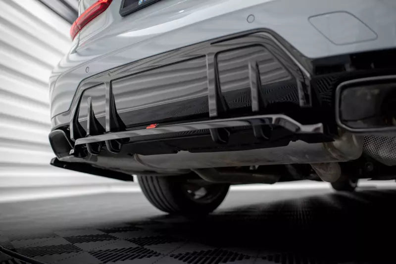 Maxton Design Heckdiffusor DTM Look für BMW M340i G20 / G21 Facelift Hochglanz schwarz – Ansicht 2