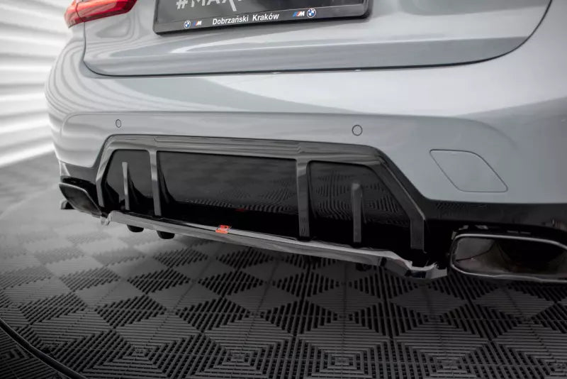 Maxton Design Heckdiffusor DTM Look für BMW M340i G20 / G21 Facelift Hochglanz schwarz – Ansicht 4