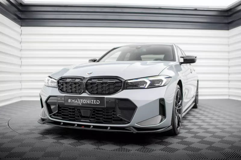 Maxton Design Frontlippe für BMW 3er M340i / M-Paket G20 / G21 Facelift (2022-) Hochglanz schwarz – Ansicht 1