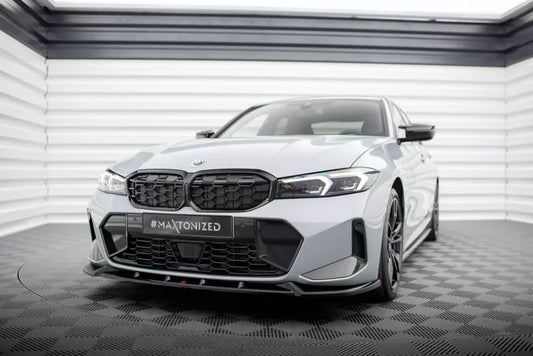 Maxton Design Frontlippe für BMW 3er M340i / M-Paket G20 / G21 Facelift (2022-) Hochglanz schwarz – Ansicht 1
