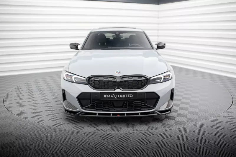 Maxton Design Frontlippe für BMW 3er M340i / M-Paket G20 / G21 Facelift (2022-) Hochglanz schwarz – Ansicht 2