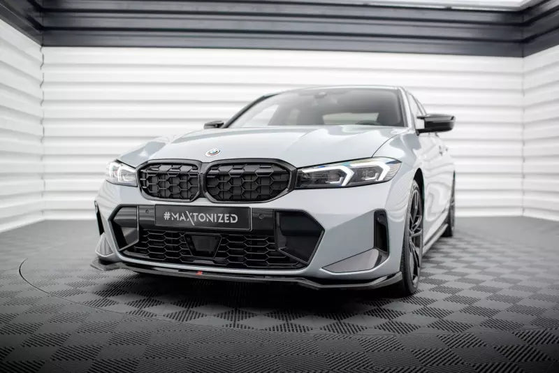 Maxton Design Frontlippe V.2 für BMW 3er M340i / M-Paket G20 / G20 Facelift Hochglanz schwarz – Ansicht 1