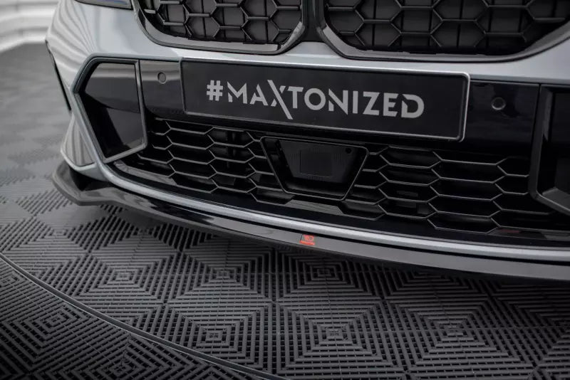 Maxton Design Frontlippe V.2 für BMW 3er M340i / M-Paket G20 / G20 Facelift Hochglanz schwarz – Ansicht 3