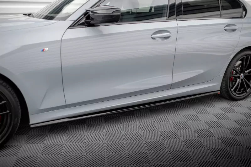 Maxton Design Seitenschweller (Paar) für BMW 3er M340i / M-Paket G20 / G21 Facelift Hochglanz schwarz – Ansicht 1