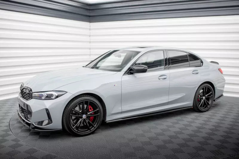 Maxton Design Seitenschweller (Paar) für BMW 3er M340i / M-Paket G20 / G21 Facelift Hochglanz schwarz – Ansicht 2