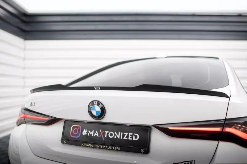 Maxton Design Heckspoiler Lippe für BMW i4 M-Paket G26 Hochglanz schwarz – Ansicht 1