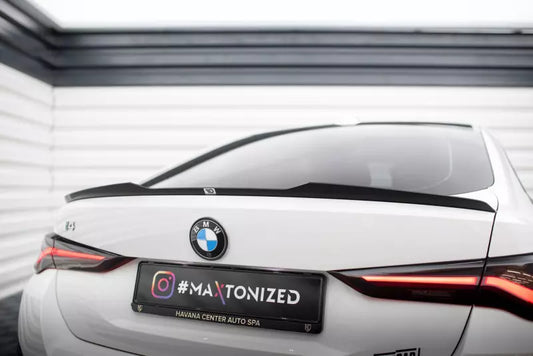 Maxton Design Heckspoiler Lippe für BMW i4 M-Paket G26 Hochglanz schwarz – Ansicht 1