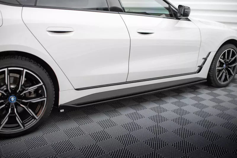 Maxton Design Seitenschweller (Paar) für BMW i4 M-Paket G26 Hochglanz schwarz – Ansicht 2