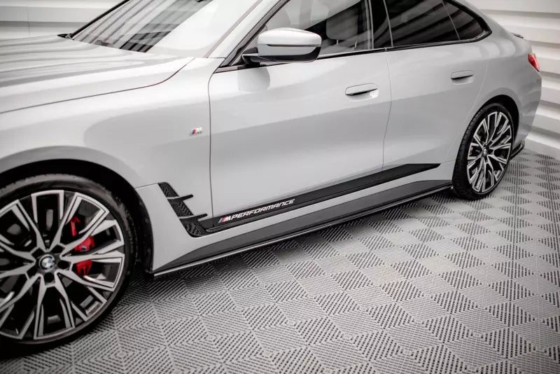 Maxton Design Seitenschweller (Paar) V.2 für BMW i4 M-Paket G26 Hochglanz schwarz – Ansicht 1