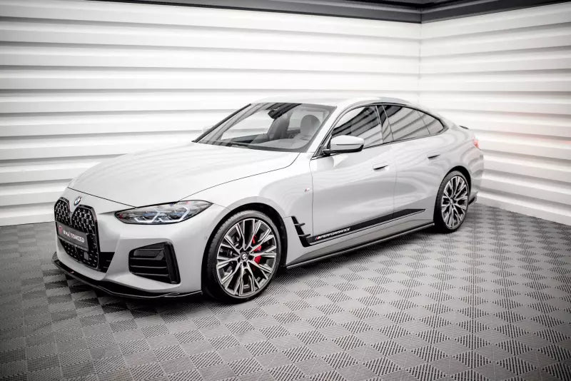 Maxton Design Seitenschweller (Paar) V.2 für BMW i4 M-Paket G26 Hochglanz schwarz – Ansicht 2