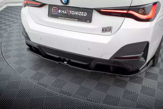 Maxton Design Heckdiffusor V.2 DTM Look für BMW i4 M-Paket G26 Hochglanz schwarz – Ansicht 1