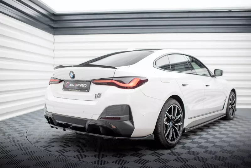 Maxton Design Heckdiffusor V.2 DTM Look für BMW i4 M-Paket G26 Hochglanz schwarz – Ansicht 4
