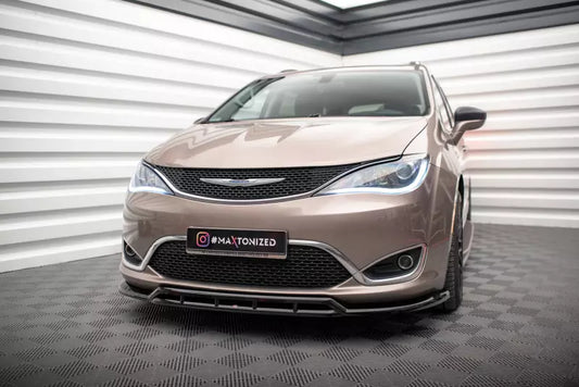 Maxton Design Frontlippe für Chrysler Pacifica Mk2 Hochglanz schwarz – Ansicht 1
