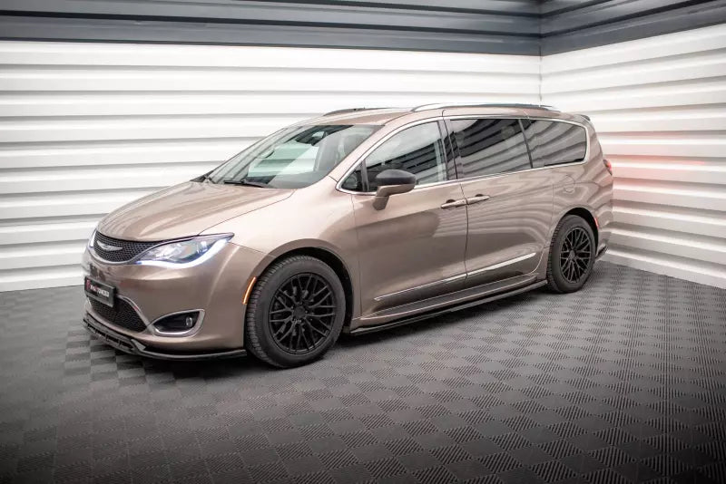 Maxton Design Seitenschweller (Paar) für Chrysler Pacifica Mk2 Hochglanz schwarz – Ansicht 2