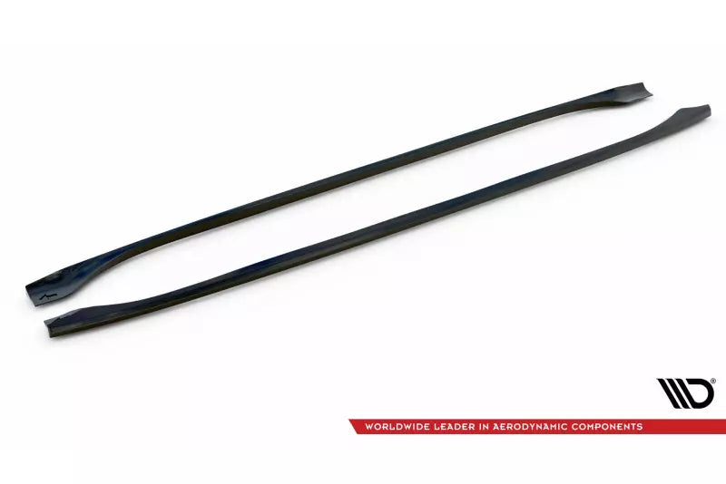 Maxton Design Seitenschweller (Paar) für Chrysler Pacifica Mk2 Hochglanz schwarz – Ansicht 4