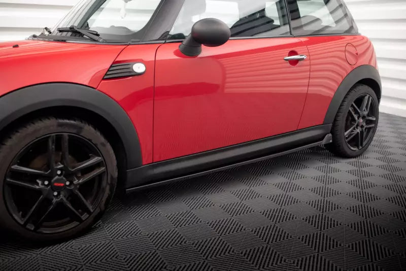 Maxton Design Seitenschweller (Paar) für Mini One R56 Hochglanz schwarz – Ansicht 1
