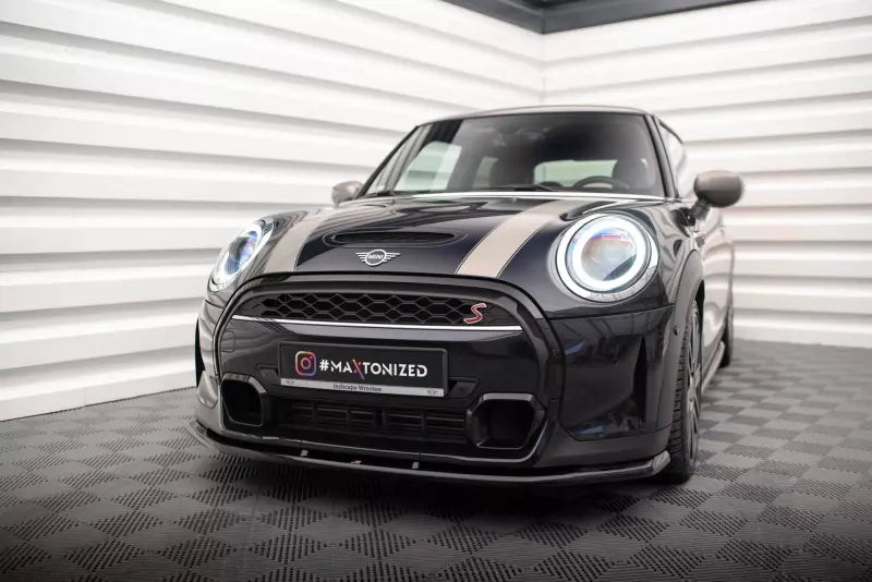 Maxton Design Frontlippe für Mini Cooper S F56 Facelift Hochglanz schwarz – Ansicht 1