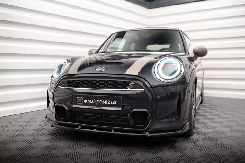 Maxton Design Frontlippe V.2 für Mini Cooper S F56 Facelift Hochglanz schwarz – Ansicht 1