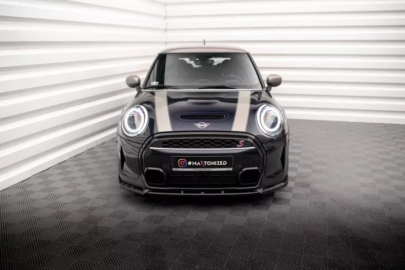 Maxton Design Frontlippe V.2 für Mini Cooper S F56 Facelift Hochglanz schwarz – Ansicht 2