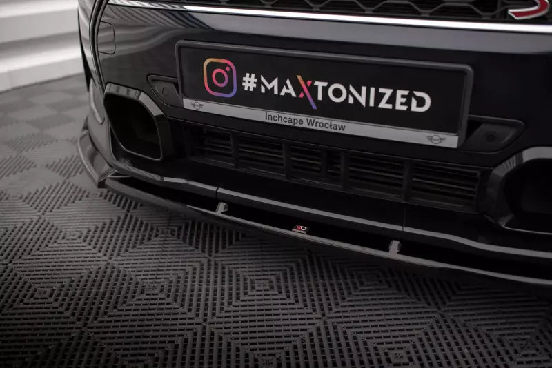Maxton Design Frontlippe V.2 für Mini Cooper S F56 Facelift Hochglanz schwarz – Ansicht 3