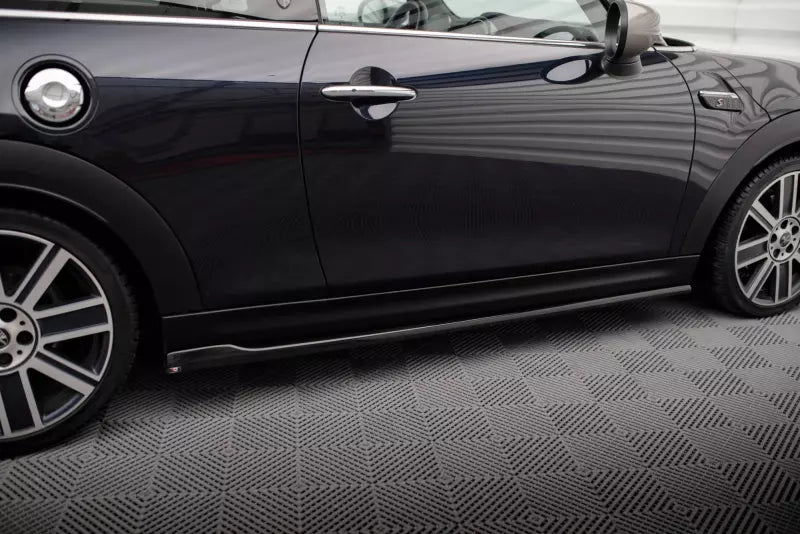 Maxton Design Seitenschweller (Paar) für Mini Cooper S F56 Facelift Hochglanz schwarz – Ansicht 2