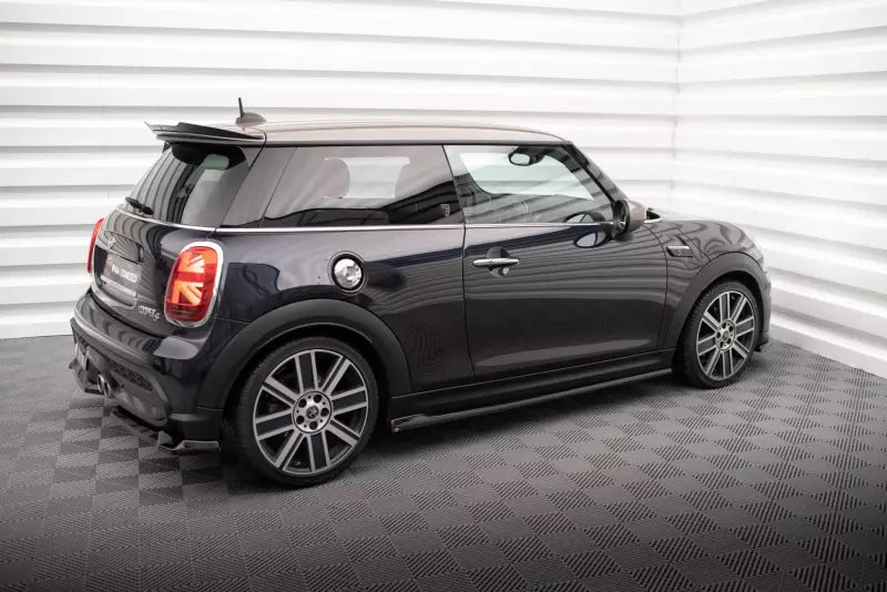 Maxton Design Seitenschweller (Paar) für Mini Cooper S F56 Facelift Hochglanz schwarz – Ansicht 3