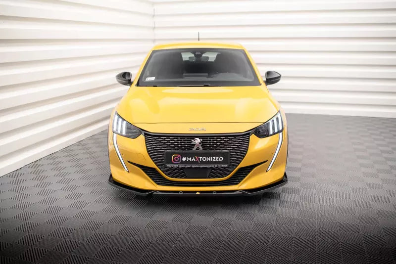Maxton Design Frontlippe für Peugeot 208 GT Mk2 Hochglanz schwarz – Ansicht 2