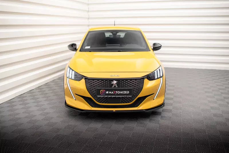 Maxton Design Frontlippe V.2 für Peugeot 208 GT Mk2 Hochglanz schwarz – Ansicht 2
