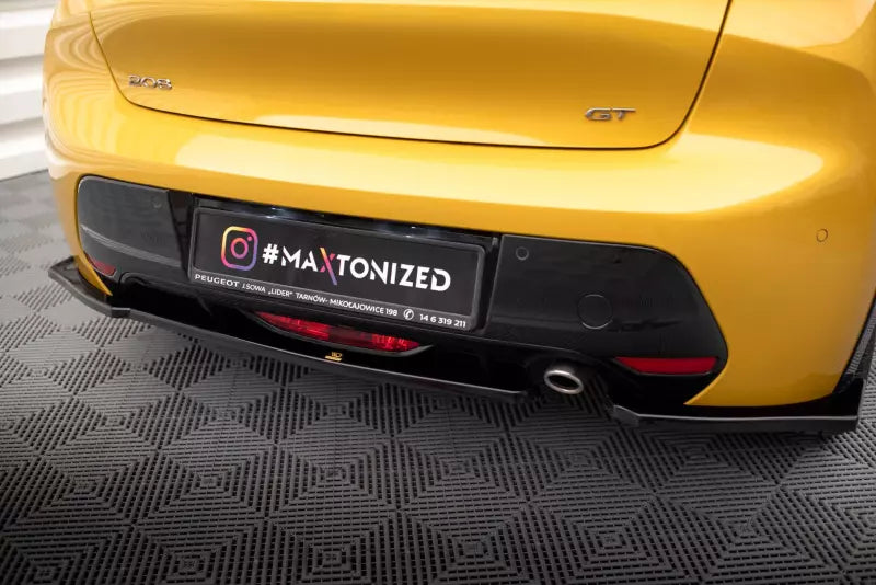 Maxton Design Diffusor Flaps für Peugeot 208 GT Mk2 Hochglanz schwarz – Ansicht 2