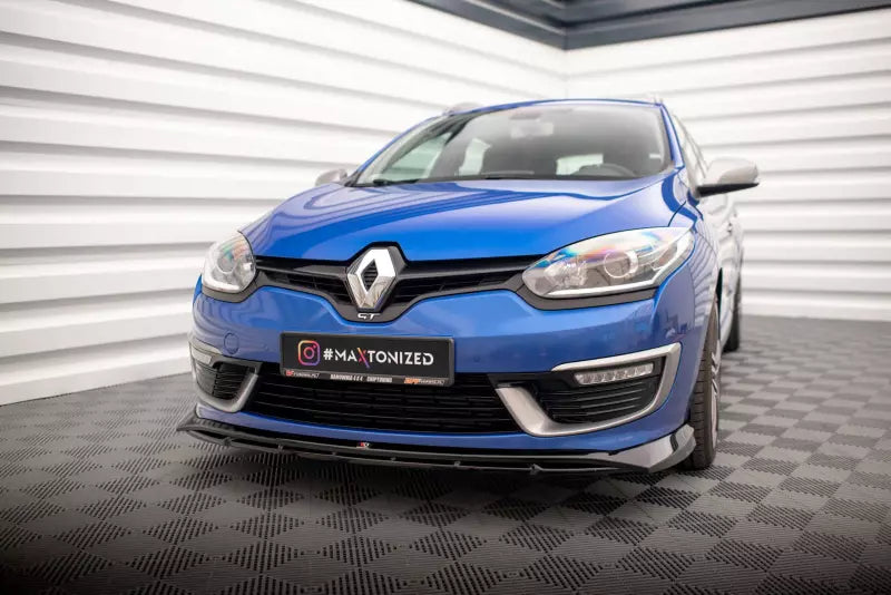 Maxton Design Frontlippe für Renault Megane GT Line Grandtour Mk3 Facelift Hochglanz schwarz – Ansicht 1