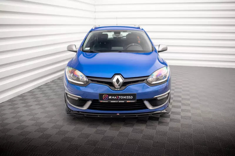 Maxton Design Frontlippe für Renault Megane GT Line Grandtour Mk3 Facelift Hochglanz schwarz – Ansicht 2
