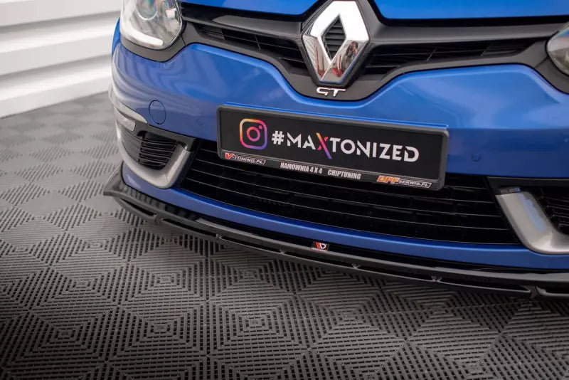 Maxton Design Frontlippe für Renault Megane GT Line Grandtour Mk3 Facelift Hochglanz schwarz – Ansicht 3