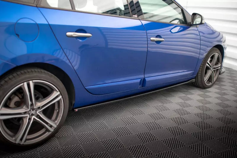 Maxton Design Seitenschweller (Paar) für Renault Megane GT Line Grandtour Mk3 Facelift Hochglanz schwarz – Ansicht 2