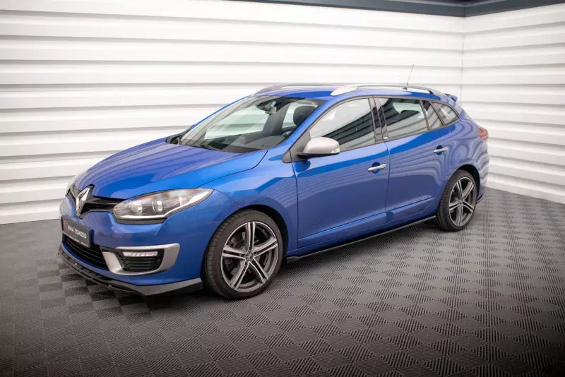 Maxton Design Seitenschweller (Paar) für Renault Megane GT Line Grandtour Mk3 Facelift Hochglanz schwarz – Ansicht 3