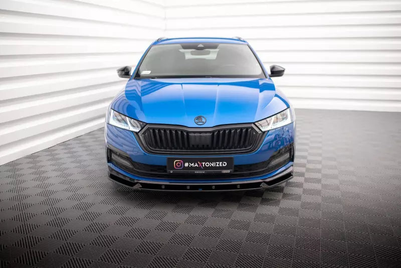 Maxton Design Frontlippe für Skoda Octavia Sportline Mk4 Hochglanz schwarz – Ansicht 2