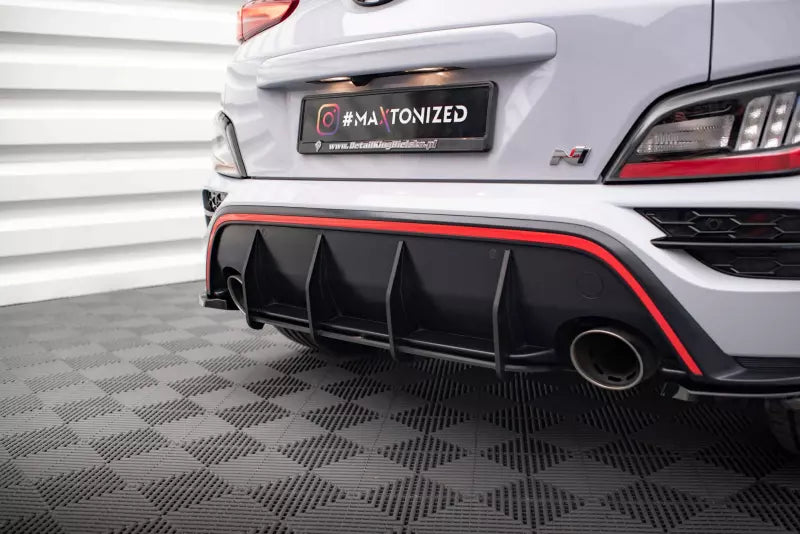 Maxton Design Street Pro Heckdiffusor für Hyundai Kona N Mk1 Schwarz – Ansicht 1