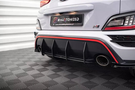 Maxton Design Street Pro Heckdiffusor für Hyundai Kona N Mk1 Schwarz – Ansicht 1