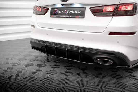 Maxton Design Street Pro Heckdiffusor für Kia Optima Mk4 Facelift Schwarz – Ansicht 1