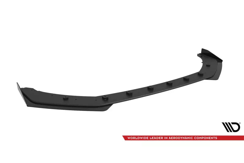 Maxton Design Street Pro Frontlippe für Peugeot 208 GT Mk2 schwarz mit Hochglanz Flaps – Ansicht 4