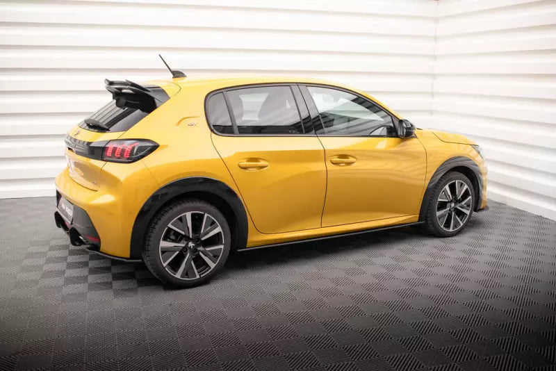 Maxton Design Street Pro Seitenschweller (Paar) für Peugeot 208 GT Mk2 schwarz matt – Ansicht 3