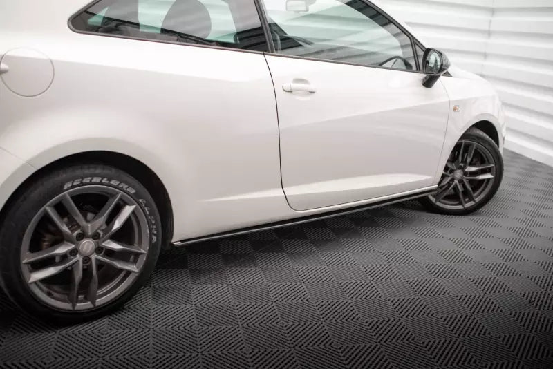 Maxton Design Street Pro Seitenschweller (Paar) für Seat Ibiza Sport Coupe Mk4 schwarz matt – Ansicht 3
