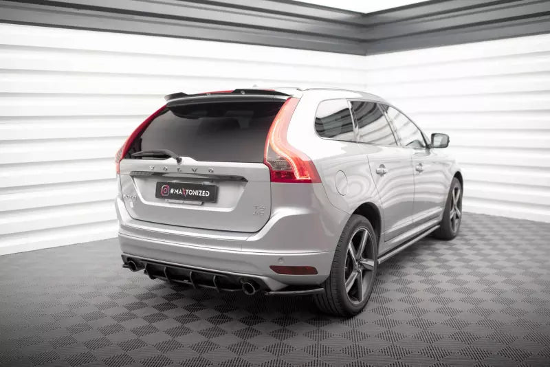 Maxton Design Street Pro Heckdiffusor für Volvo XC60 R-Design Mk1 Facelift 2013-2017 Schwarz – Ansicht 1