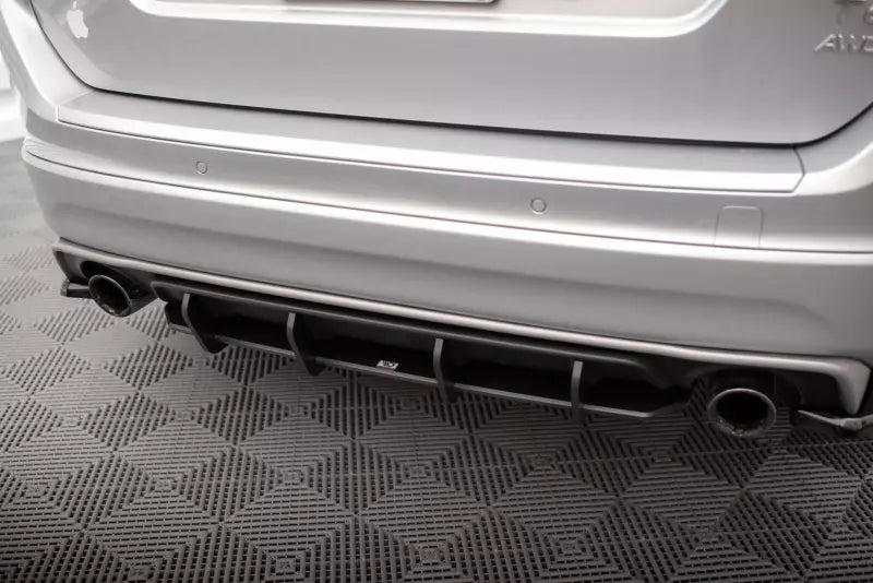 Maxton Design Street Pro Heckdiffusor für Volvo XC60 R-Design Mk1 Facelift 2013-2017 Schwarz – Ansicht 3