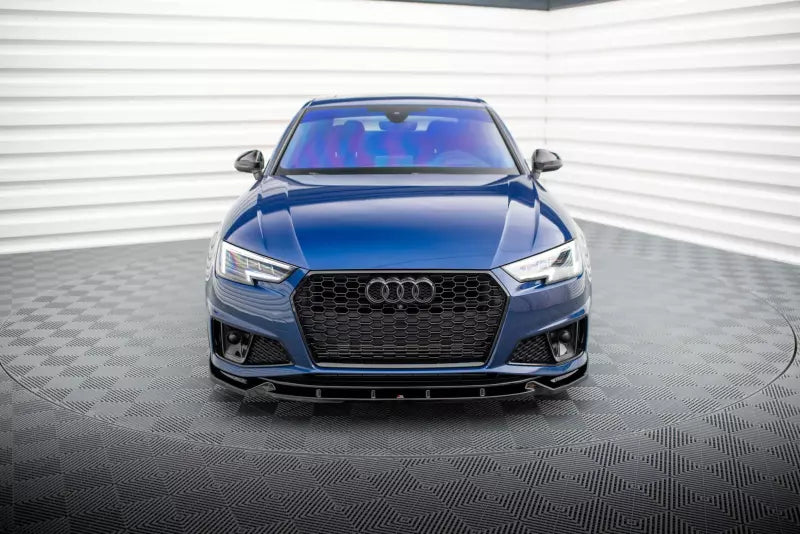 Maxton Design Frontlippe für Audi A4 Competition B9 Hochglanz schwarz – Ansicht 2