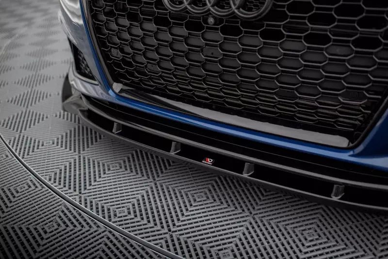 Maxton Design Frontlippe für Audi A4 Competition B9 Hochglanz schwarz – Ansicht 3