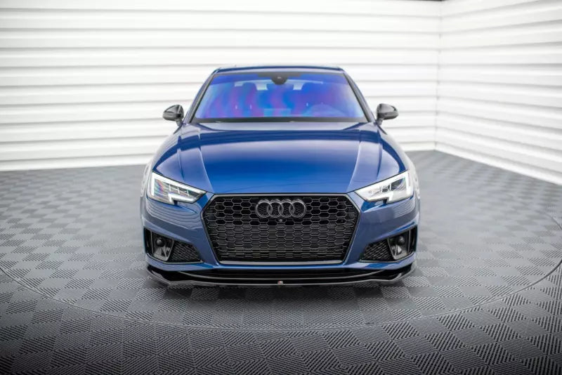 Maxton Design Frontlippe V.2 für Audi A4 Competition B9 Hochglanz schwarz – Ansicht 2