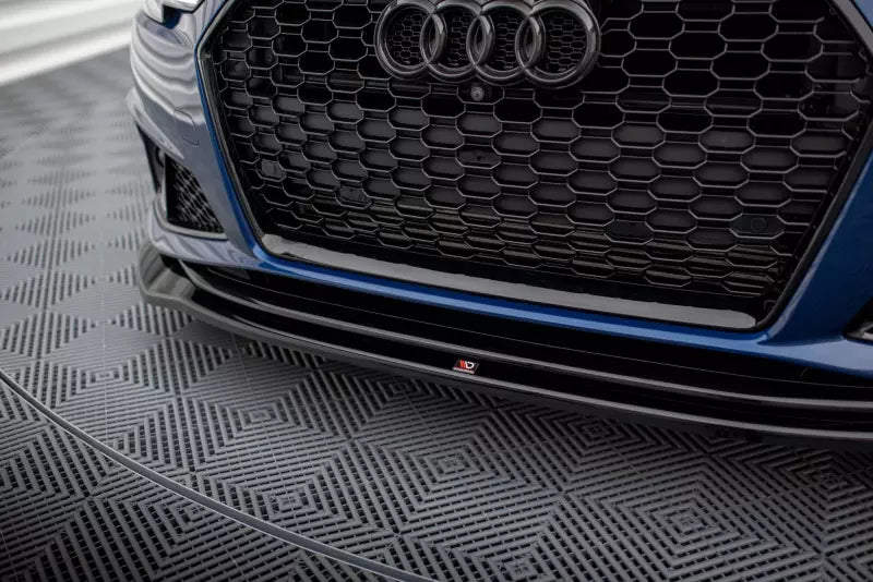 Maxton Design Frontlippe V.2 für Audi A4 Competition B9 Hochglanz schwarz – Ansicht 3